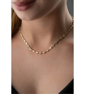 925 Ayar Gümüş Gold Bereket Kolye