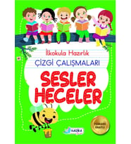 1. Sınıfa Hazırlık Sesler ve Heceler Kitabı (Çok Renkli)