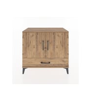 Hyperion Şifonyer Tek Raflı Tek Çekmeceli 2 Kapaklı 88x44x80 Çam-Çam
