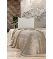 Sindy Triko Yatak Örtüsü Tek Kişilik 180 X 230 Cm (Taş)