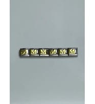 Çelik Silver M Harf İtalyan Nomi Charm - 25crm153