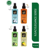 Buz Ferahlığı+Tütün+Zeytin Çiçeği+ Limon Kolonyası 4 X 150 ml Sprey Kolonya
