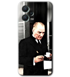 Redmi Note 12 5G Kılıf HD Desen Baskılı Kılıf - Atatürk Türk Kahvesi