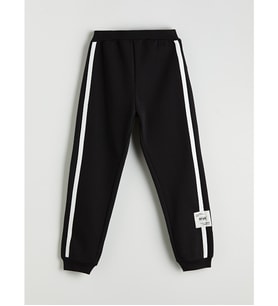 LCW Kids Siyah Beli Lastikli Kız Çocuk Jogger Eşofman Altı