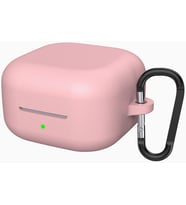 Samsung Galaxy Buds 4 ile Uyumlu/Buds 4 Pro için True Wireless Earbuds SilkGuard Soft Yumuşak Pürüzsüz Silikon Kılıf, Askı Aparatı Dahil Pembe