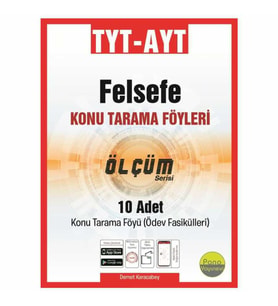 Pano Yayınları Tyt-Ayt Felsefe Konu Tarama Föyleri