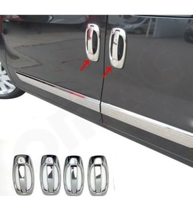 Fiat Fiorino Kapı Kolu+Çerçeve 4 Kapı 8 Parça 2008 Üzeri P. Çelik