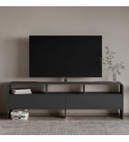 İnarch Dizayn Onda 2 Kapaklı TV Sehpası - 160 cm Modern Depolama Üniteli TV Konsolu