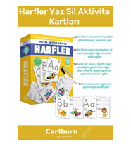 Özel Üretim Zeka Geliştirici Kişisel Gelişim Çocuk Harfler Yaz Sil Aktivite Kartları