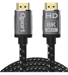 Qport Q-Hdmi213 2.1V 8K Örgülü Altın Uçlu