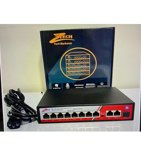 ZTECH ZR-1108 8+2+1 PORT FULL 100/1000 120W power supply, support whatdog function SFP SLOT
