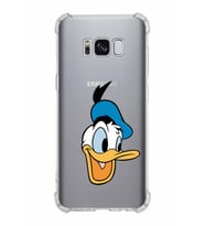 Samsung Galaxy S8  Köşe Korumalı Antişok Kapak Donald Duck Tasarımlı Şeffaf  Kılıf