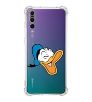 Huawei P20 Pro  Köşe Korumalı Antişok Kapak Donald Duck Tasarımlı Şeffaf  Kılıf