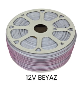Hightek 12V Beyaz Neon Şerit LED 100 Metre