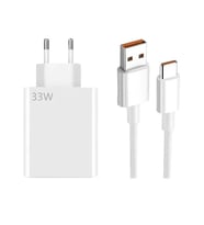 Xiaomi Turbo MDY-11-EZ 33 W Type-C Kablolu Hızlı Şarj Aleti (Mi Türkiye Garantili) (Beyaz)