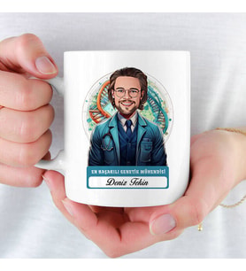 En Başarılı Erkek Genetik Mühendisine hediye Karikatürlü Kupa Bardak