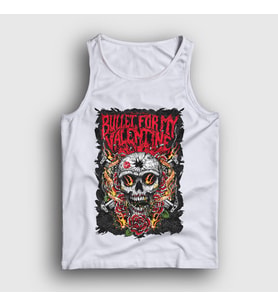 Presmono Unisex Beyaz Guns Bullet For My Valentine Atlet 23195tt