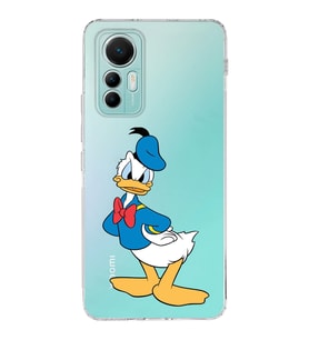 Xiaomi Mi 12 Lite Uyumlu Kapak Donald Duck Tasarımlı Şeffaf  Silikon Kılıf