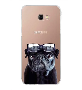 PrintiFy Galaxy J4+ Plus ile Uyumlu Köpek 3 Kamera Korumalı Şeffaf Kılıf