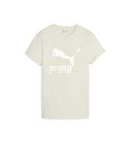 Puma Classics Shiny Logo Tee Kadın Günlük Tişört 62559787 Bej