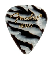 Fender 1980351203 351 Shape Zebra Heavy Gitar Penası (12'li) Vahşi Zebra Desenli Tasarım Sert Yapı ile Hızlı ve Net Çalım