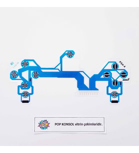 PS4 Kol Tamir JDM 040 JDS 040 Flex PS4 Kol İç Film Ribbon Flex PS4 Gamepad Tamir PS4 Yedek Parça (Mavi)