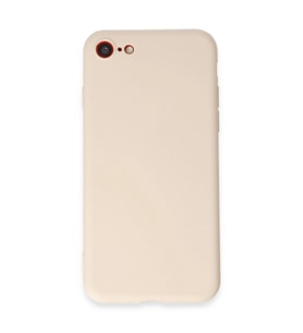 Apple İphone 7 Kılıf First Silikon - Krem