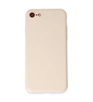 Apple İphone 7 Kılıf First Silikon - Krem