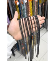 Hematit Taşı Rondela Kesim Mat Siyah 4x1mm Doğal Taş Dizi