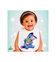 Eeyore Keten Bebek Mama Önlüğü – Yumuşak, Emici, Yıkanabilir, Özel Tasarım P050