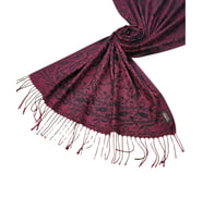 Kalın Kışlık Paşmina Şal 75x190 cm (Bordo)