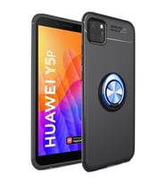 Huawei Y5P Yüzüklü Power Silikon Kılıf (Mavi)
