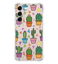 PrintiFy Samsung Galaxy S22 Plus Uyumlu Water Color 4 Baskılı Şeffaf Köşe Korumalı Antişok Kılıf