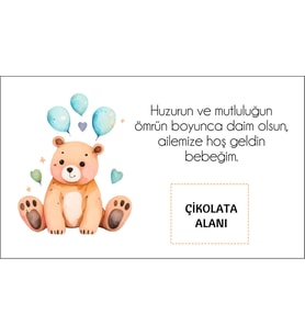 Kişiye Özel Doğum Günü Kahve Kartı 9x15 cm 50 Adet