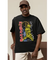 Tasarım Iron Maiden Rock Metal Müzik Grubu Baskılı Unisex Oversize Tişört