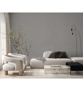 MUSE Koleksiyonu 25102-4 Taş Gri Dokulu Silinebilir Nonwoven Vinil Duvar Kağıdı