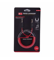 Swiss Charger Spiral Aux Kablosu SCC-10009 1.5m