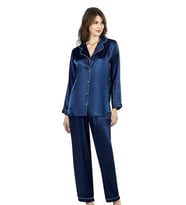 Amora Secret Aria's Closet Lacivert İkili Saten Gecelik Pijama Takımı 7647