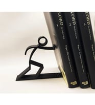 Stickman -Çöp Adam Kitap Tutucu Standı, Siyah, Tek Ebat