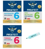 6.Sınıf ProTest Matematik Fen Bilimleri Ve Türkçe Soru Bankası Yeni Müfredat