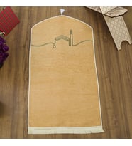 El Kuba Lüks Astarlı Biyeli Seccade Vizon (66X125cm) 565 gr