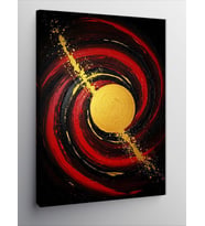 Kanvas Tablo Soyut Spiral Renk Deseni