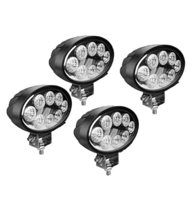 4 Adet 8 Power Ledli Oval 9-60 Volt 24w Ip67 Çalışma Lambası