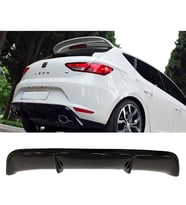 Seat Leon Mk3 Style Difüzör Parlak Siyah Plastik Çıkışsız 2012-2016 Arka-difizör-bodykit-ek-karlık