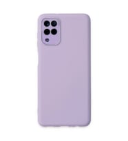 Samsung Galaxy A22 Kılıf Lansman Glass Kapak - Lila