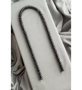 Hematit Doğal Taş Füme Fasetli Rondela Kesim 8x3mm Dizi