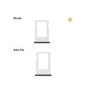 İphone SE 2020 Sim İç Yuvası Tekli Beyaz Sim yuvası sim tepsisi sim aparatı yeni sim yuvası tekli sim tepsisi sim çekmecesi