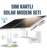 Solar Enerjili 4G Dış Mekan WIFI Modem Seti Sim Kart İle Kullanım