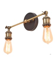 RİOLİGHT RUSTİK ESKİTME İKİLİ APLİK (Siyah - Beyaz)