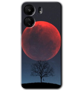 Xiaomi Redmi 13C Kılıf HD Desen Baskılı Kılıf - Kanlı Ay